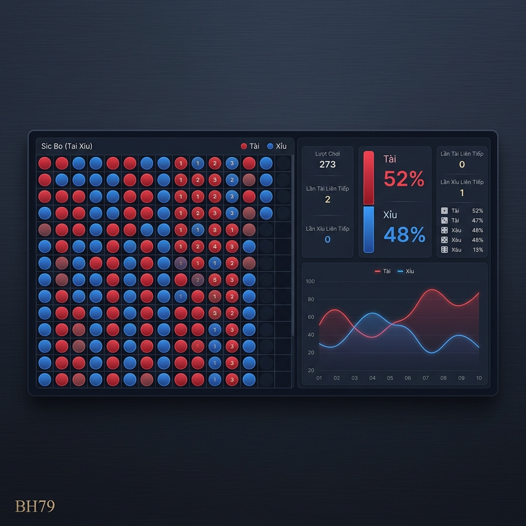 thống kê tài xỉu bh79